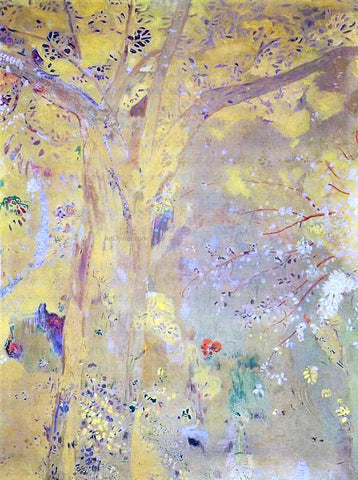  Odilon Redon Yellow Tree - Hand Painted Oil Painting