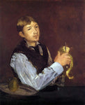  Edouard Manet Young Man Peeling a Pear (also known as Portrait of Leon Leenhoff) - Hand Painted Oil Painting