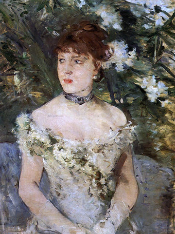  Berthe Morisot Young Woman Dressed for the Ball - Hand Painted Oil Painting