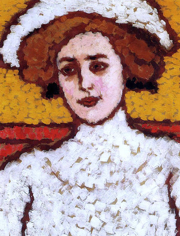  Jozsef Rippl-Ronai Zora in a Broad-Brimmed Hat - Hand Painted Oil Painting